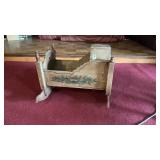 Antique? Folk Art Painted Doll Crib