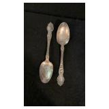 (2) Wallace Sterling Spoons-Violet Pattern