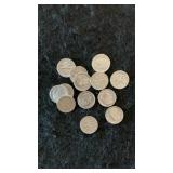 (13) Silver Roosevelt  Dimes 1964 & Before