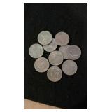 (10) Bicentennial Kennedy Half Dollars