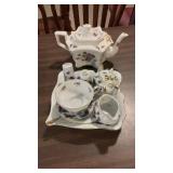 Vintage Sweet Violets Teaware Pieces