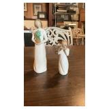 (2) Willow Tree Angel Figurines