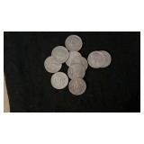 (10) Kennedy Half Dollars Misc. Dates