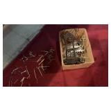 Box of Plate Hangers & Stands