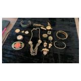Collection Of Antique Costume Jewelry
