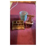Large Lot Of Wood Crafts