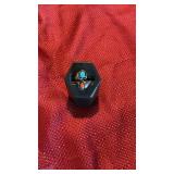 Sterling, Turquoise, Coral Ring Signed Mac