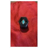 Navijo Sterling, Turquoise Ring Signed JP