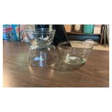 (3) Retro Anchor Hocking Goose Print Mixing Bowls
