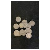 (15) Buffalo Nickels Misc. Dates