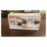 Vintage Indiana Glass Budweiser Tumblers In Box