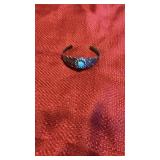 Fred Harvey Style Turquoise Cuff Not Marked