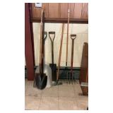 Large Lot Of Long Handle Tools