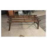 Farm Primitive Wooden Wash Tub Stand