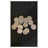 (15) Buffalo Nickels Misc. Dates