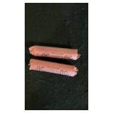 (2) Rolls Of Wheat Pennies Misc. Dates