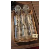 (8) Mid Mod Silver Leaf Tumblers