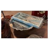 Silverplate Cake Stand & Serving Set In box