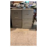 (2) Metal File Cabinets