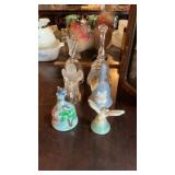 Collection Of Vintage/Retro Glass & Ceramic Bells