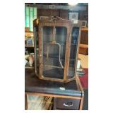 Handmade Oak Corner Cabinet With Bell Cut-Out