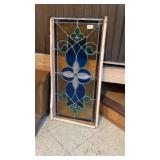Antique Leaded Stained Glass Pane