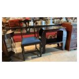 Vintage Magazine Table & Jacobean Rivival Chair