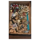 Flat Full Of Ladies Costume Jewelry & Watches