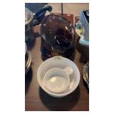 Cranberry & White Corningware Dishes