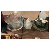 Lot Of Colored Glass & Every Day Kitchen Misc