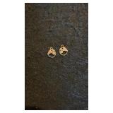 Black Hills Gold Earring Charms Marked & Test 10K