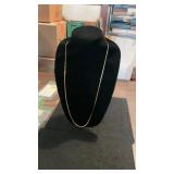 Herringbone Chain Marked & Tested 14 K.