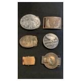 Collection Of (6) Belt Buckles