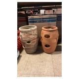 (2) Hen & Chicken Pots