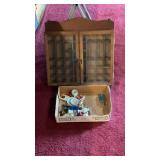Shadow Shelf & Flat of Miniature Figurines, Plus