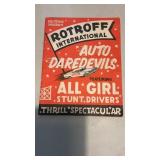 1961 "All Girl" Auto Daredevils Souvenir Program
