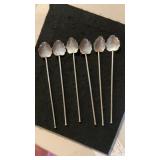 (5) Taxco? Sterling Mint Julep Straws/Stirrers