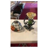 (1) Leaded Glass Nightlight & Leaded Glass Shade