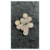 (15) 90% Silver Mercury Dimes