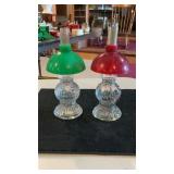 (2) Vintage Lander Glass Perfume Bottles