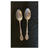 (2) Easterling Sterling Silver Teaspoons