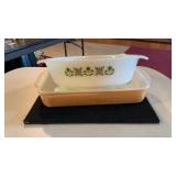 (2) Vintage Fireking Baking Dishes