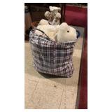 Bag Full Of Large Stuffed Bears & Animals