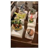 (6) Ceramic Souvenir Trinket Boxes W/Boxes