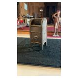 Vintage Bronze Colored Cast US Mail Box Bank