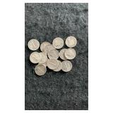 (14) 90% Silver Mercury Dimes Misc. Dates