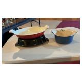 (3) Le Creuset Baking Dishes