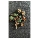 Vintage/Mid Century Brooches & Earrings