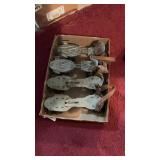 (2) Pair Metal Vintage Roller Skates