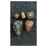 Art Deco & Mid Century Costume Jewelry Pieces